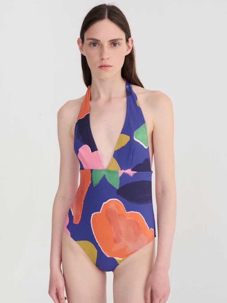 Bobo Choses Blooming Color Pattern V-Neck Swimsuit Damen bunt 